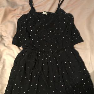 Polka Dot Open Back Romper